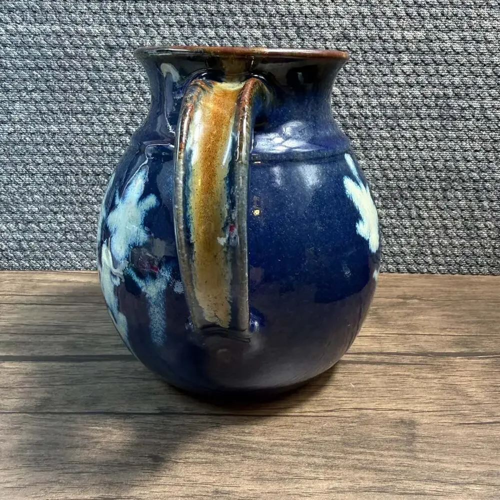 Vintage MISSISSIPPI Pottery Pitcher by JAN CARTER Gore Springs, Miss Dated 1987